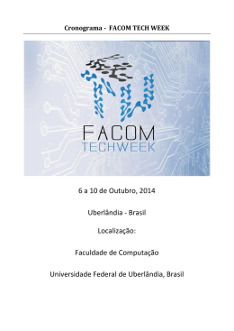 Programa&ccedil;&atilde;o Detalhada