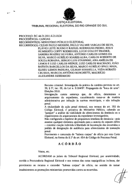 justiç eleitoral tribunal regional eleitoral do rio grande do sul