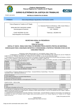 DI&Aacute;RIO ELETR&Ocirc;NICO DA JUSTI&Ccedil;A DO TRABALHO
