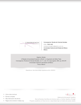 Redalyc.A Rela&ccedil;&atilde;o Universidade-Empresa no Brasil e o Argumento