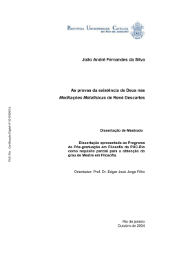 João André Fernandes da Silva As provas da existência