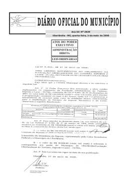 Edição 2929 - Prefeitura Municipal de Uberlândia