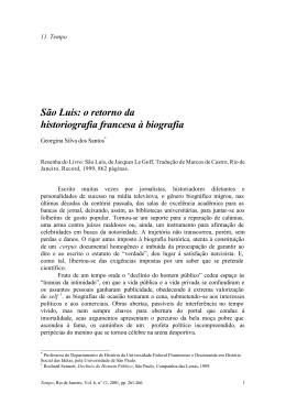 S&atilde;o Lu&iacute;s: o retorno da historiografia francesa &agrave; biografia