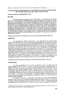 A DEGRADA&Ccedil;&Atilde;O DO MANGU_EZ.AL,DO IGARAP&Eacute; DO JARACATI