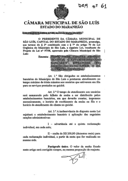 Lei Municipal das Filas