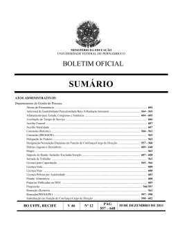 Dezembro - Universidade Federal de Pernambuco