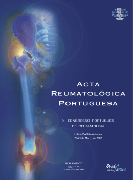 XI Congresso Portugu&ecirc;s de Reumatologia