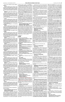 SA&Uacute;DE - Di&aacute;rio Oficial da Cidade de S&atilde;o Paulo