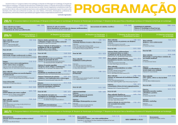 Programa&ccedil;&atilde;o do 11&ordm; Congresso Sabincor