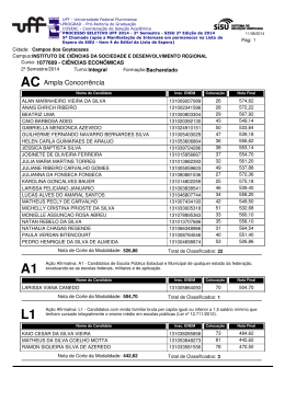 AC Ampla Concorr&ecirc;ncia - Uff - Universidade Federal Fluminense