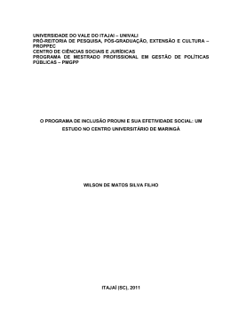 Disserta&ccedil;&atilde;o de Mestrado - WILSON DE MATOS SILVA FILHO