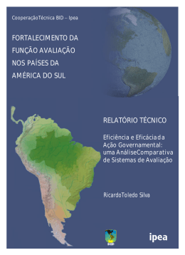 FORTALECIMENTO DA FUN&Ccedil;&Atilde;O AVALIA&Ccedil;&Atilde;O NOS PA&Iacute;SES