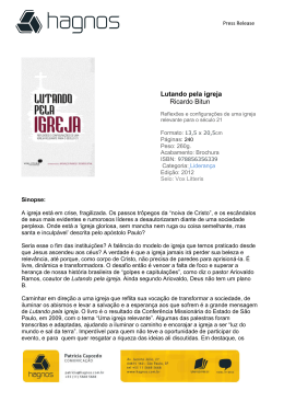 Press Release - Editora Hagnos