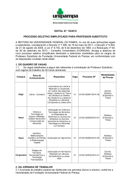 Edital 18/2015 Processo Seletivo Simplificado