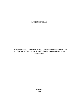 1 LUCILENE DA SILVA PAIXÃO, RESISTÊNCIA E COMPROMISSO