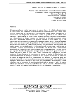 138 T&iacute;tulo: A ASCESE DO CORPO NO