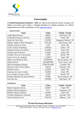 Pr Convocao