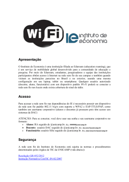 Wi-Fi - Instituto de Economia