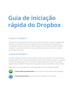 Guia de iniciação rápida do Dropbox