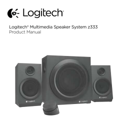 Logitech® Multimedia Speaker System z333 Product Manual