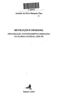 Arnaldo da Silva Marques Pata REVOLU&Ccedil;&Atilde;O E CIDADANIA