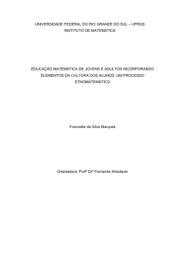 Educa&ccedil;&atilde;o matem&aacute;tica de jovens e adultos incorporando elementos