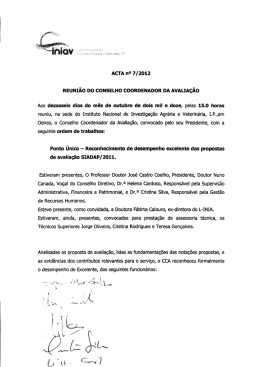 Reconhecimento de M&eacute;rito - 2011
