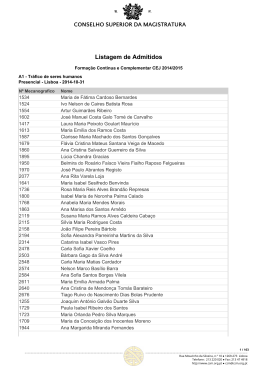 Lista de Admitidos (Processamento final)