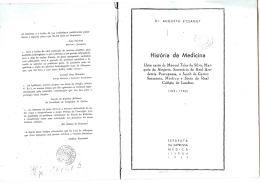 Hist&oacute;ria da medicina - C&aacute;tedra de Estudos Sefarditas "Alberto
