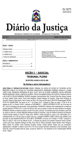 DJ 3273 - Tribunal de Justiça do Estado do Tocantins