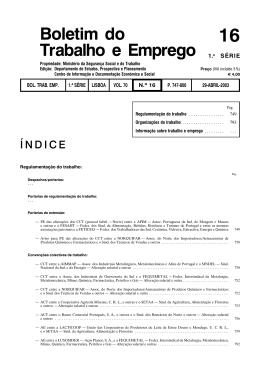 29 de abril de 2003 - Boletim do Trabalho e Emprego