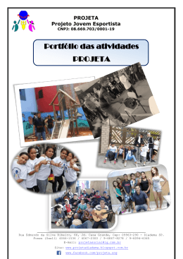 PROJETA Projeto Jovem Esportista