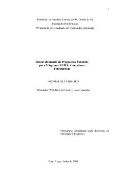Desenvolvimento de Programas Paralelos para - Facin
