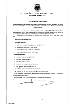 MUNICÍPIO DE TRANCOSO