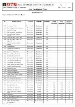 SISAE - SISTEMA DE ADMINISTRA&Ccedil;&Atilde;O ESCOLAR Lista