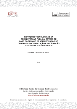 inova&ccedil;&otilde;es tecnol&oacute;gicas na administra&ccedil;&atilde;o p&uacute;blica