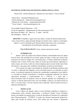 ESTUDO DA ESTRUTURA DO SISTEMA OPERACIONAL LINUX