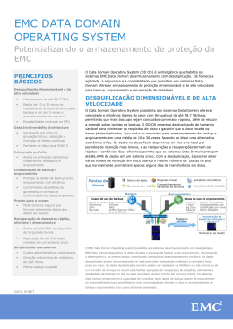 Sistema operacional EMC Data Domain