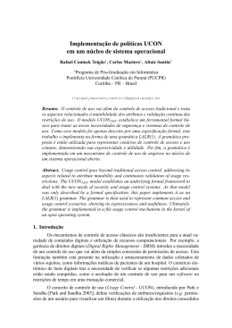 Implementa&ccedil;&atilde;o de pol&iacute;ticas UCON em um n&uacute;cleo de