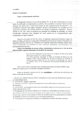 Orienta&ccedil;&atilde;o sobre abono de falta