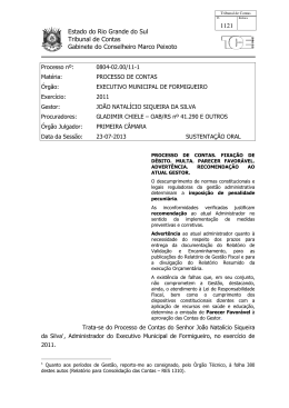 1121 Estado do Rio Grande do Sul Tribunal de Contas Gabinete do