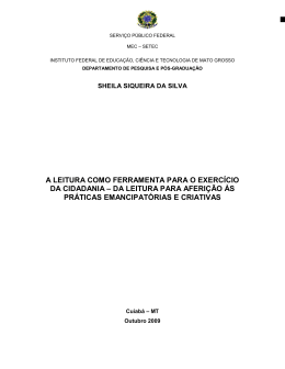A leitura como ferramenta para o exerc&iacute;cio da cidadania