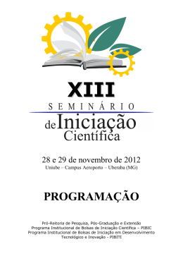 programa&ccedil;&atilde;o