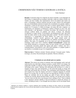 Pris&atilde;o e ressocializa&ccedil;&atilde;o