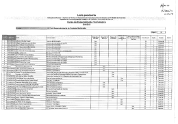 Lista provisória