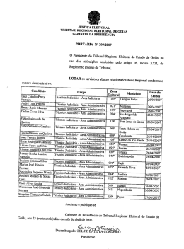 EEiToRAL - Tribunal Regional Eleitoral de Goiás