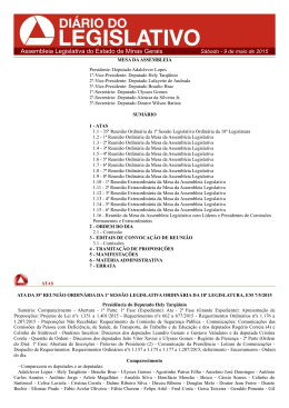 DIÁRIO DO LEGISLATIVO - 09/05/2015