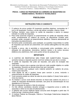 Prova - Concursos IFC