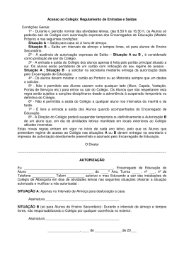 autorização de - Colégio de Albergaria