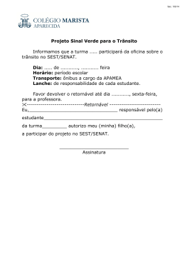 103 Sa&iacute;da para o Sest Senat